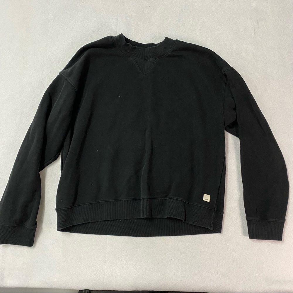 Vuori Black Sedona Crewneck Sweatshirt Medium